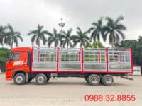 Đánh Giá Xe Tải Howo Max 4 Chân Thùng Mui Bạt 9 Xe tải howo max 4 chân thùng kín